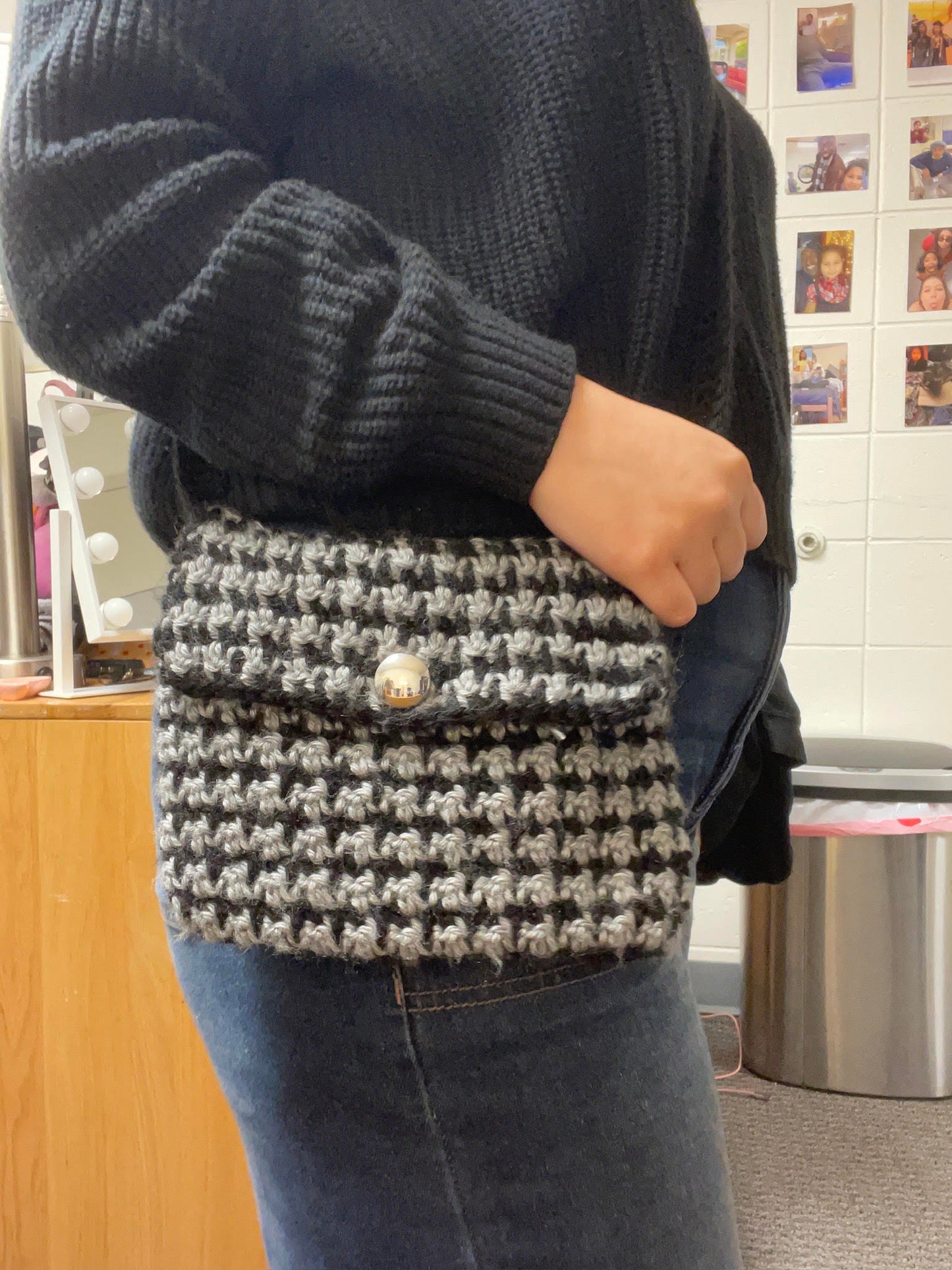 Houndstooth Crossbody Bag Pattern